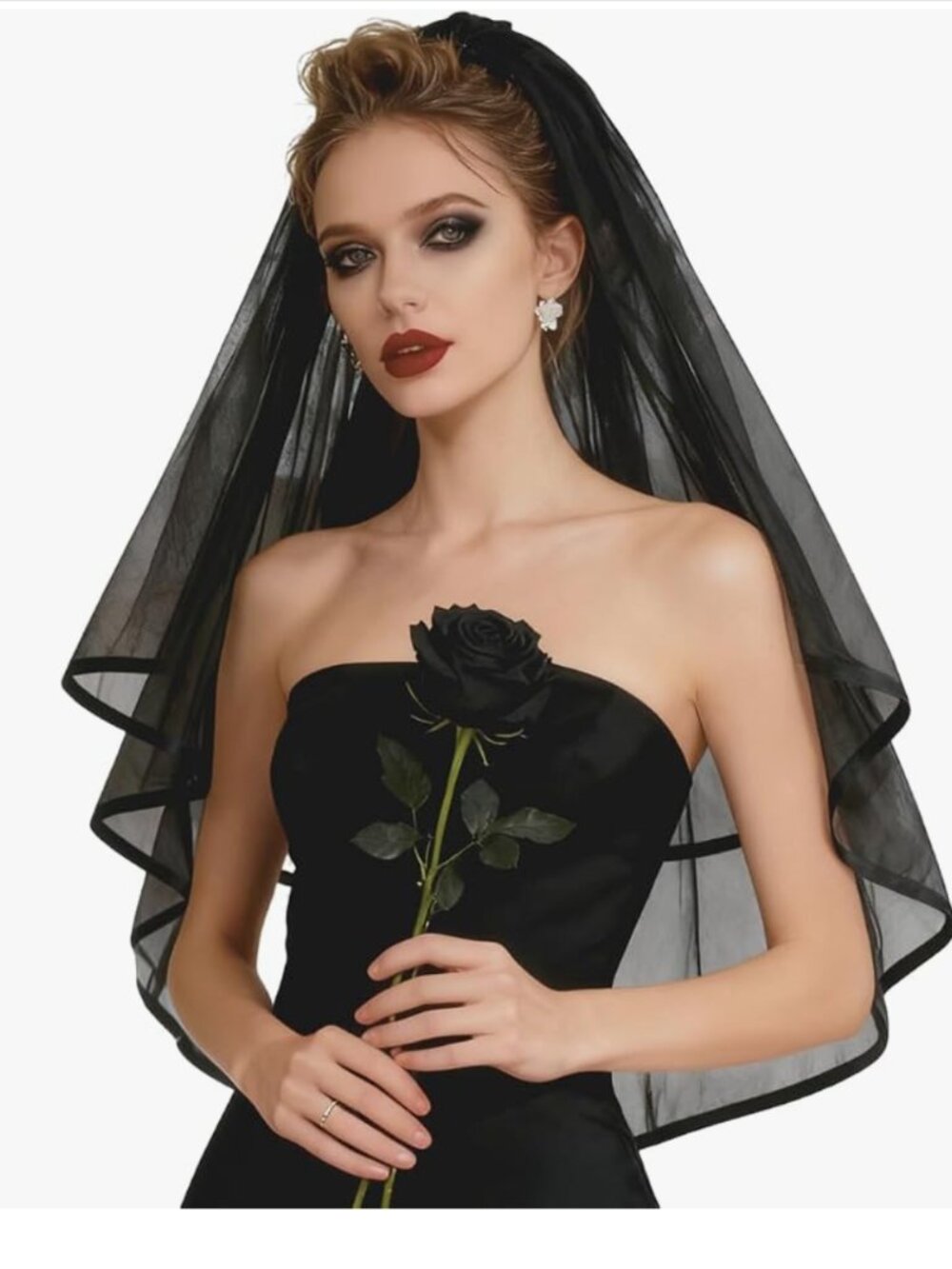 Bridal Black Veil